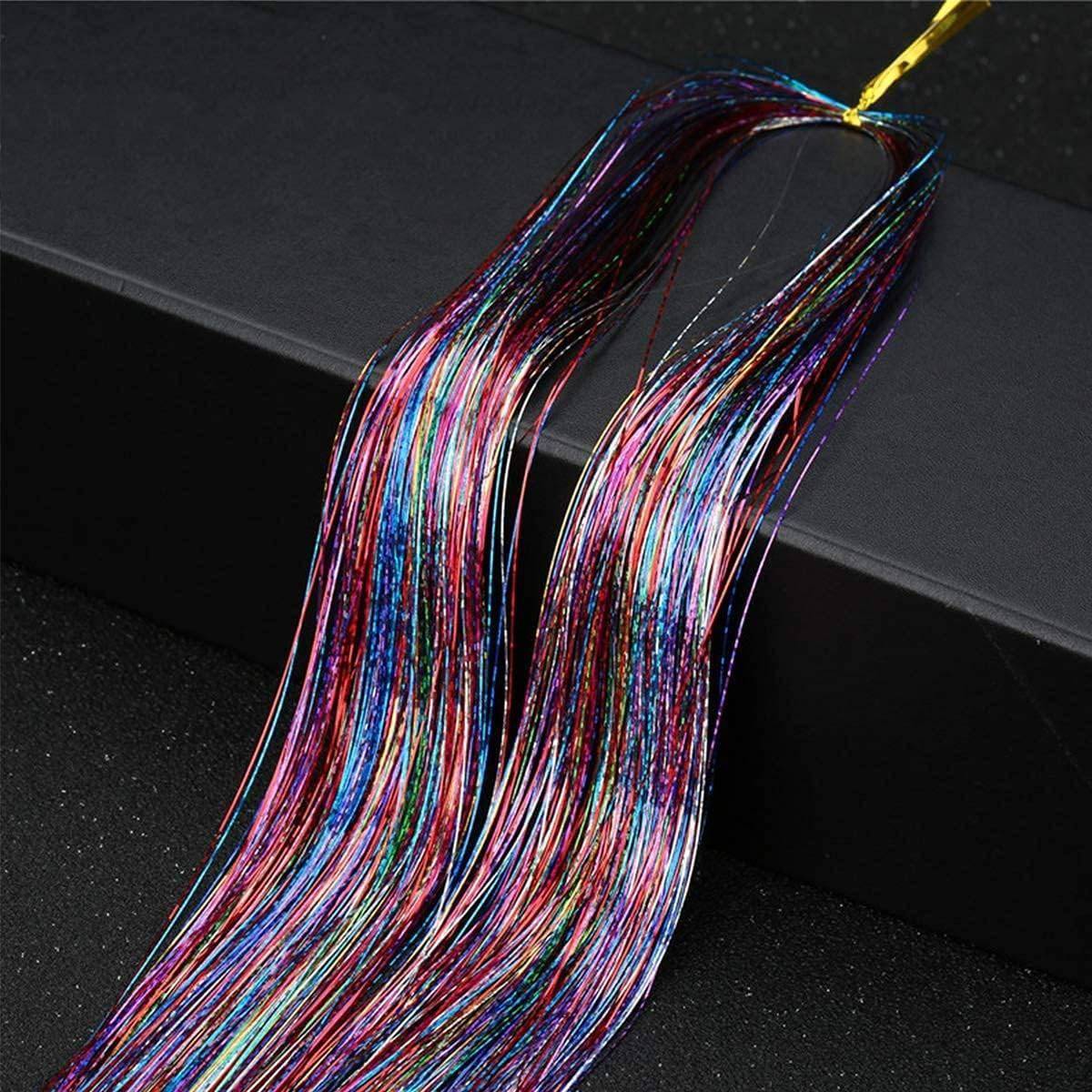 https://www.macenatshop.com Glitter Hair Extension Sparkle Kit – Rainbow Shiny Tinsel Strands for Braiding and Hair Bling Glitter Hair Extension Sparkle Kit - Rainbow Shiny Tinsel Strands for Braiding and Hair Bling
